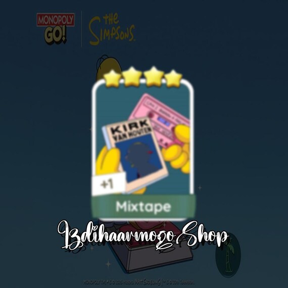 Monopoly_Go! Sticker 4 Star "Mixtape" Set 14 New Season Album