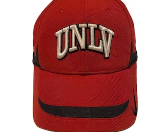 Vintage UNLV Running Rebels NCAA x Nike Team Adjustable Strapback Hat Adult OSFA