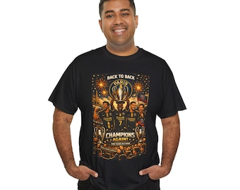 PSG Back to Back Champions Shirt | Paris Soccer Tee | Champions Again Graphic | Paris Football Fan Gift | Unisex Sports