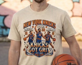 New York Knicks Brunson / Towns / Anunoby - Knicks Got Grit basketball tee | New York Knicks graphic tee NBA Basketball