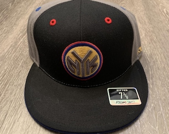Retro New York Knicks Reebok Kolors Fitted Hat Size 7 3/8 Deadstock Never Worn