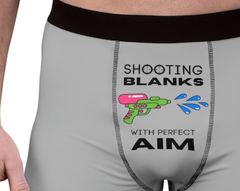 Shooting Blanks Boxers, gratis verzending, grappige vasectomie cadeau