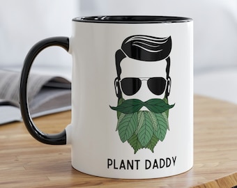 Plant Daddy Mug, Free Shipping, Plant Dad Mug, Father's Day Gift, Botanical Mug, Plant Mug, Plant Dad Gift, Plant Daddy Gift