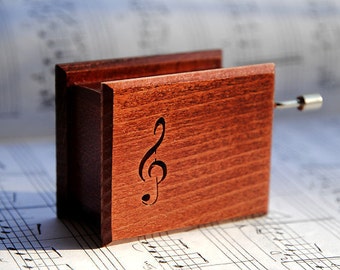 Wooden music box Beethoven Für Elise hand-powered