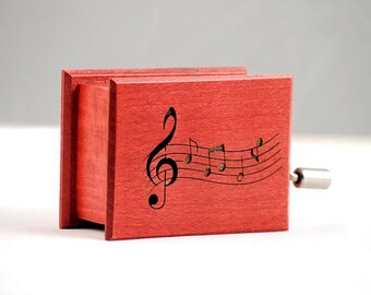 Personalized gift custom music box sheet music custom music own individual optional music - hand-powered paper strip mechanism