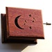 Wooden music box musical box Beethoven Moonlight Sonata hand-powered structure 