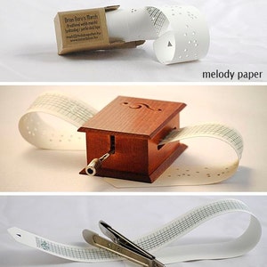 Owl decor custom music box own individual optional music hand-powered paper strip structure image 4