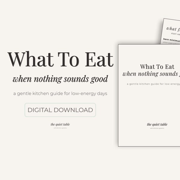 What To Eat When Nothing Sounds Good | Easy Meal Ideas for Low Energy Days