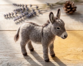 Donkey DIY Craft Set Stress Relief Hobby Gift Needle Felting Kit for Beginners