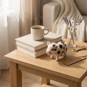 Pig DIY Craft Set Stress Relief Hobby Gift Needle Felting Kit for Beginners image 7