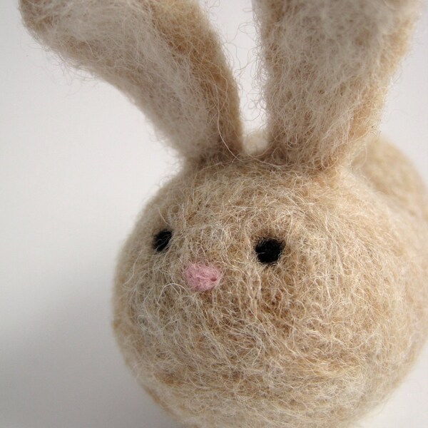 Sweet Bunny Rabbit - Needle Felted Wool Sculpture