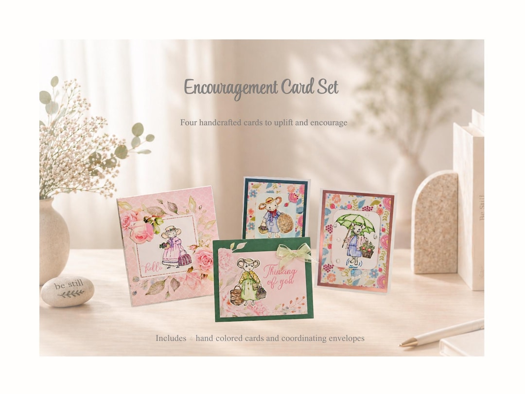 Handmade Encouragement Cards, Uplifting Christian Notes, Faith Greeting ...