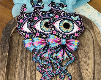 MYSTICAL EYE Gift Tags - Celestial Junk Journal, Third Eye Party Favor, Whimsical Fantasy Gift Wrap