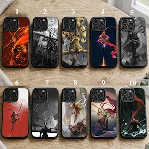 Funda Sun Wukong del Rey Mono para iPhone, Samsung, Google Pixel MagSafe con protección de goma.