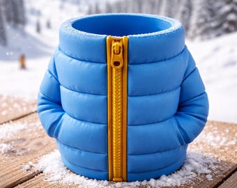 Puffer Can Holder: Cozy Desk Organizer for Outdoor Enthusiasts