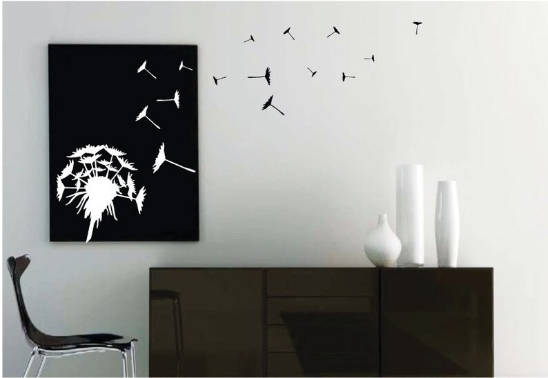 Dandelion Wall Art / Wall Stickers / Wall Decals from Etsy