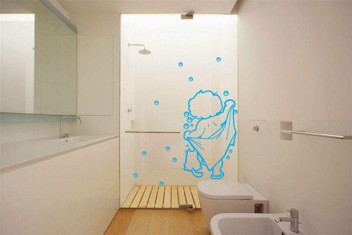 Children bathroom Wall Art / Wall Stickers / Wall Decals from Etsy