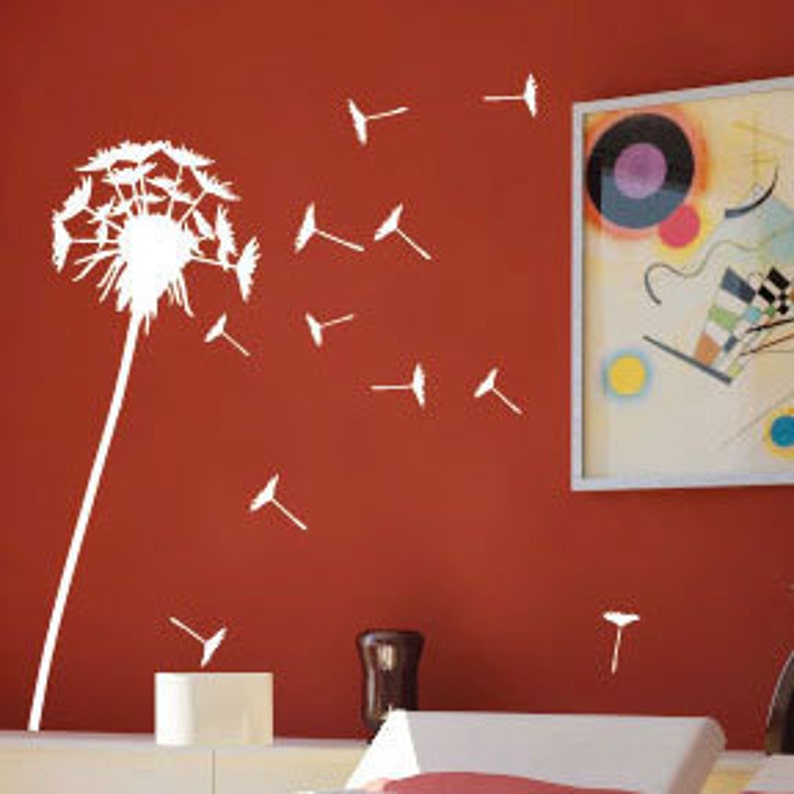 Dandelion Wall Art / Wall Stickers / Wall Decals from Etsy