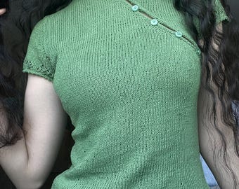 Shang Hai Top English Knitting Pattern