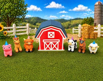 4 Party Animal set + Barn