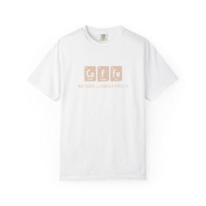 t-shirt chimie du café | Chemise minimaliste espagnole pour amateurs de café image 4