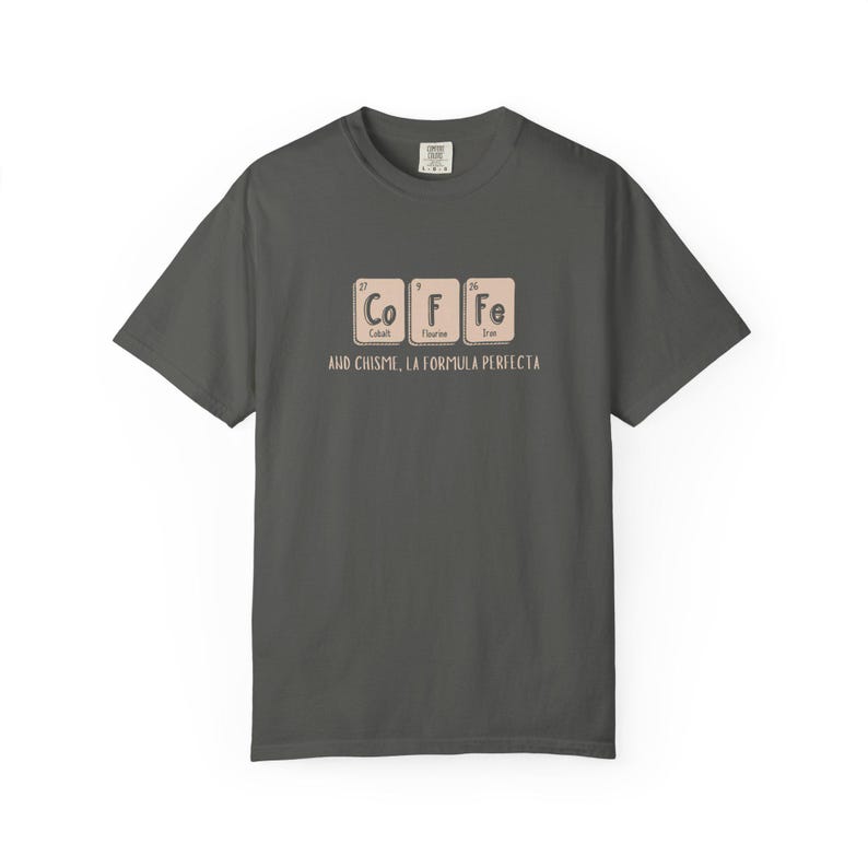 t-shirt chimie du café | Chemise minimaliste espagnole pour amateurs de café image 6