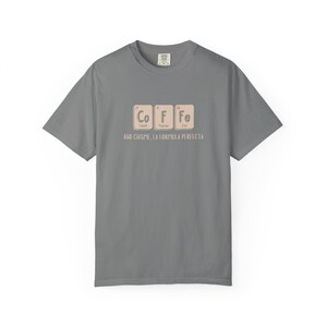 t-shirt chimie du café | Chemise minimaliste espagnole pour amateurs de café image 7