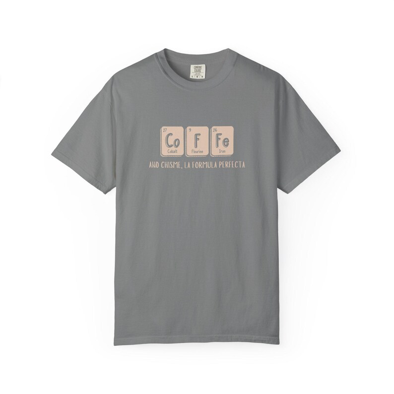 t-shirt chimie du café | Chemise minimaliste espagnole pour amateurs de café image 7