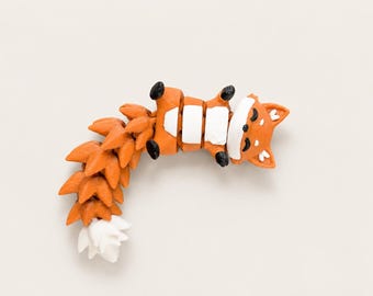 Articulated 3D Printed Dragon Fidget Toy – Flexible Desk Buddy