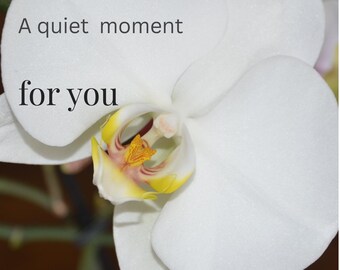 Orchid Floral Greeting Card, Nurse Appreciation Thank You (Digital Download)