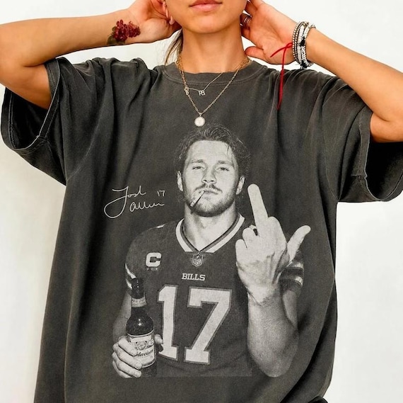 Josh Allen 17 Shirt, Buffalo Football Fan Tee, Funny football Quarterback T Shirt, Game Day Gift