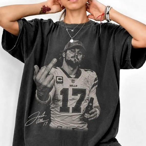 Josh Allen shirt, Funny Josh Allen Shirt, Football shirt, Vintage Football Game Day Crewneck, Josh Allen comfort colors shirt