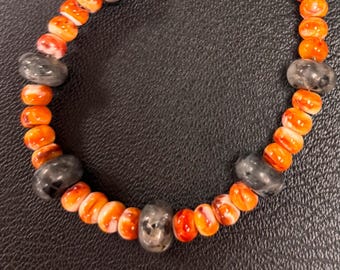 Orange spiney & Labradorite