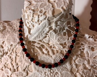 8” Turquoise and orange spiney bracelet