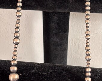 Graduated Sterling Pearls 18”