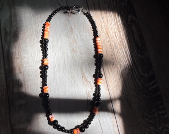 16” Orange Spiney & Black onyx