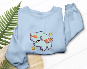 Phanpyy Embroidered T-Shirt, Cute Elephant Anime Tee, Video Game Fan Gift, Gaming Apparel