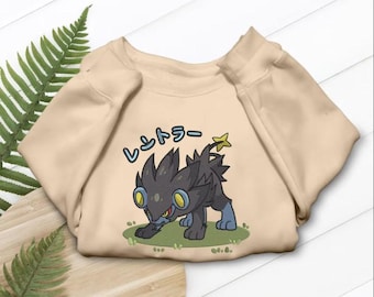 Lux Embroidered Shirt Electric Type Luxio Anime T-shirt Sweatshirt Hoodie Video Gaming Gifts