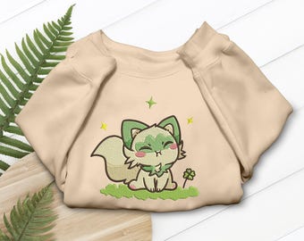 Sprigatito T-Shirt, Cute Pokemon Tee, Anime Fan Gift, Sprigatito Birthday Girl Top