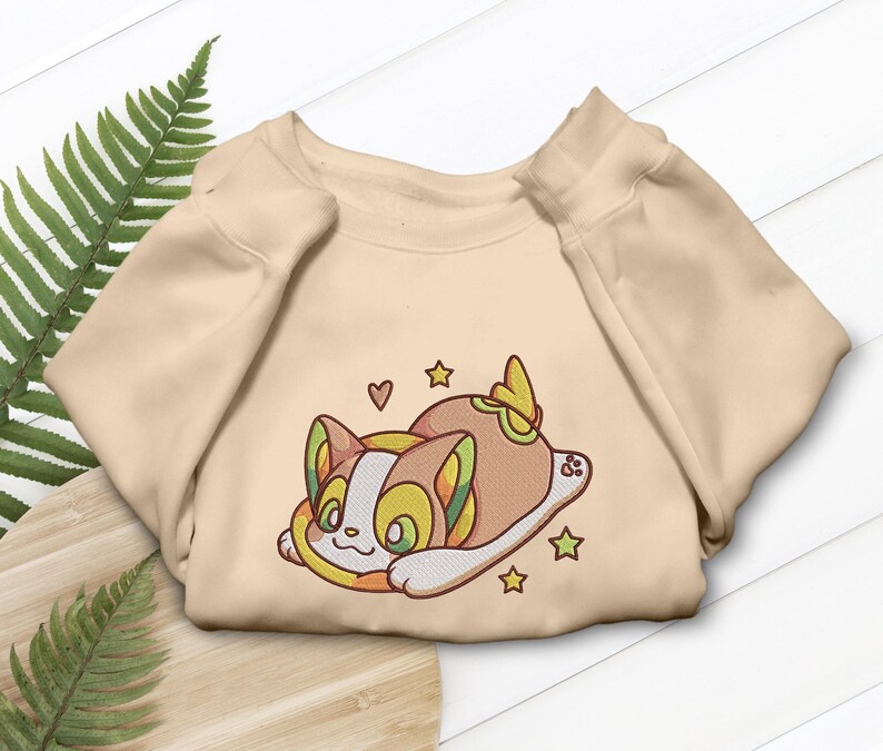 Yamper Embroidered T-Shirt, Funny Corgi Dog Anime Design, Gaming Apparel Gift imagem 3
