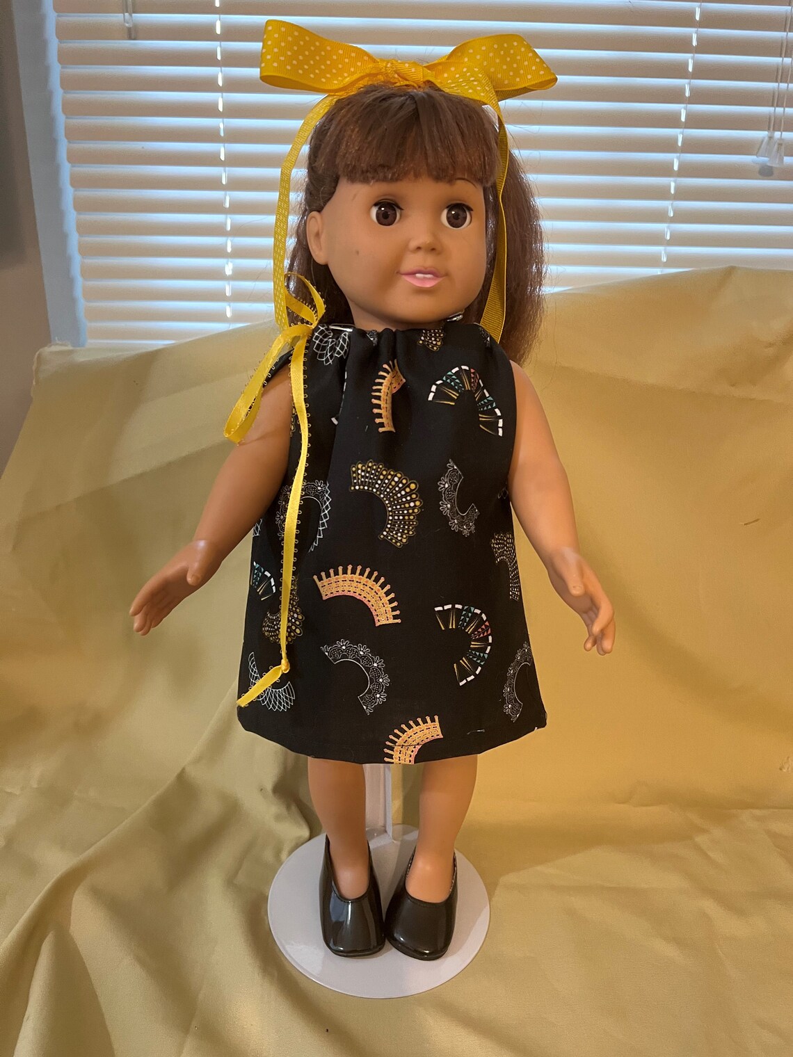 Pillowcase Doll Dress Doll Clothes Mardi Gras Doll Dress Etsy