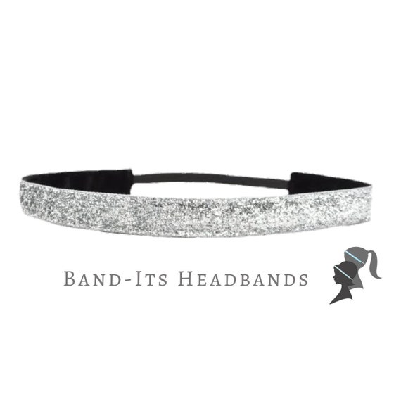 Glitter Headband for Girls Silver Headband for Women Sparkle Etsy