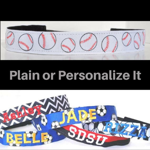 Baseball Headband Sports Headband Team Headband No Slip Etsy