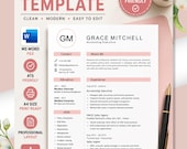 ATS Friendly Resume, resume template word, Modern Resume Template,  Professional Resume Template, Simple Resume, Digital Download