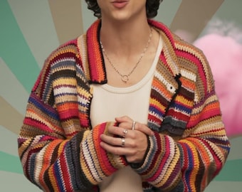 Cactus Plant Flea Market x Human Made Temporada 8 Cárdigan de punto de ganchillo