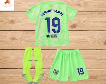 Kids Soccer Uniform Set – Youth Football Jersey, Shorts & Socks | Lamine Yamal Inspired Kit