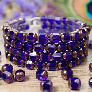 Cathedral Cut Faceted Glass Beads - Made in Czech Republic