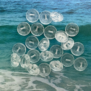 Glass Button Backs / Shanks, 11mm