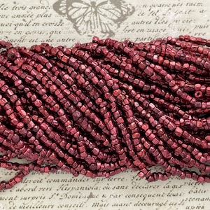 Vintage Hex Cut Seed Beads size 9/0 - made in Czechoslovakia