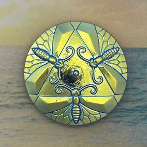 Triple Moth Glass Cabochon - Made in Czech Republic 29mm
